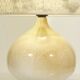 Lampe vintage en céramique beige abat jour en laine, France 1960s