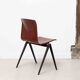 Chaise Galvanitas S22 acajou et pied marron