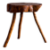 Table d'appoint en bois d'orme français vintage