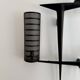 Pair of sculpted lacquered bronze wall lights, Arlus