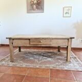 Old walnut coffee table