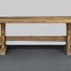 222x90 Rustic Solid Oak Dining Table I Handmade from Reclaimed Oak