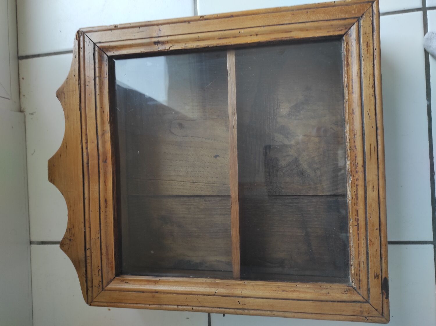 Old cherry display case