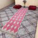 Handmade wool runner rug 400cm x 70cm