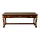 Empire-style centre desk in mahogany – with side pull-outs