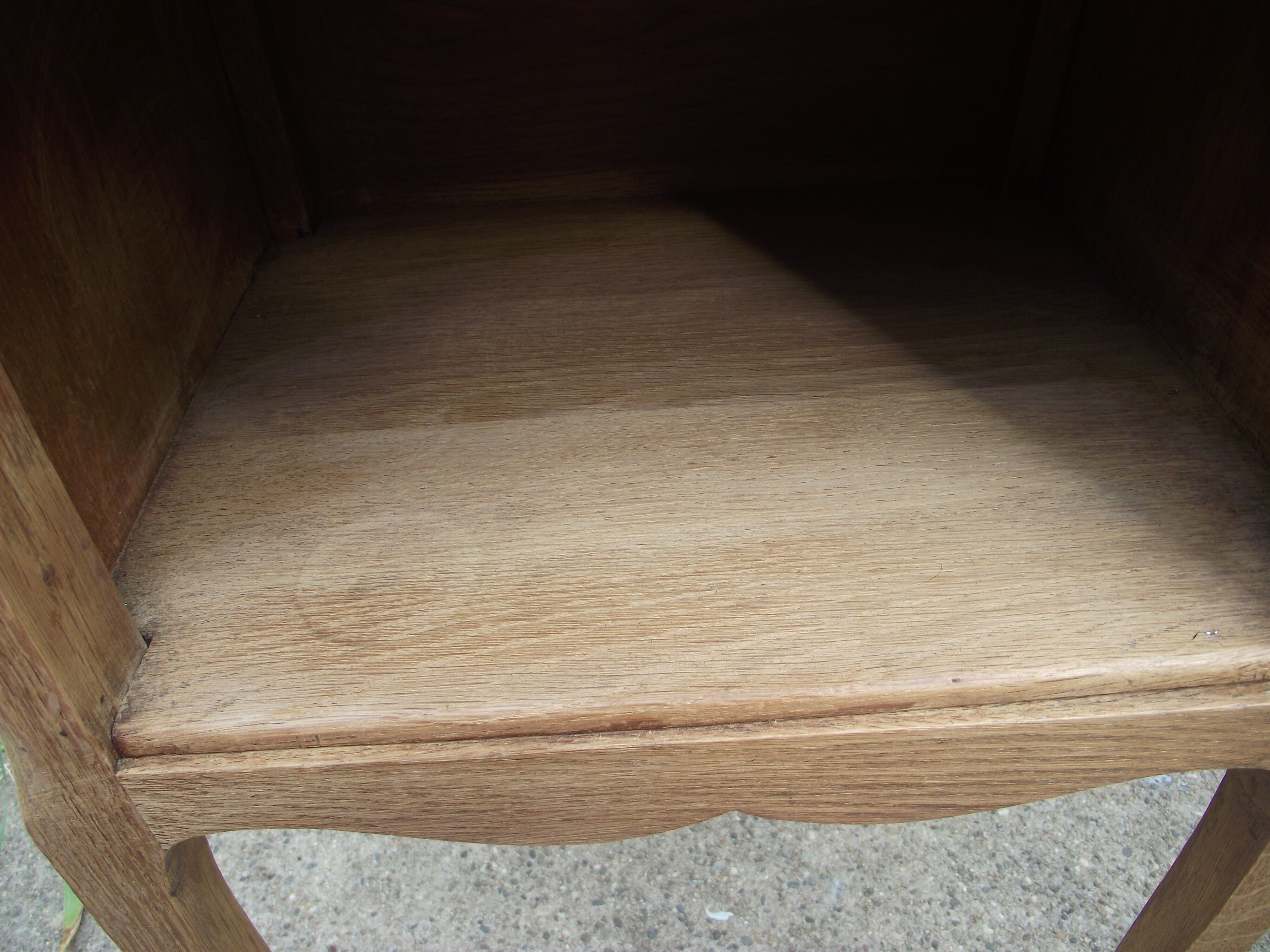 Pair of bedside style Louis XV solid oak