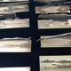 12 knife holders signed Yorel Art Deco