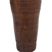 Vintage umbrella stand - holder oak basket storage design 60's minimalist