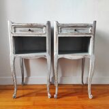 Pair of patinated bedside tables