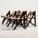 Beech folding chair by Cor, set of 6