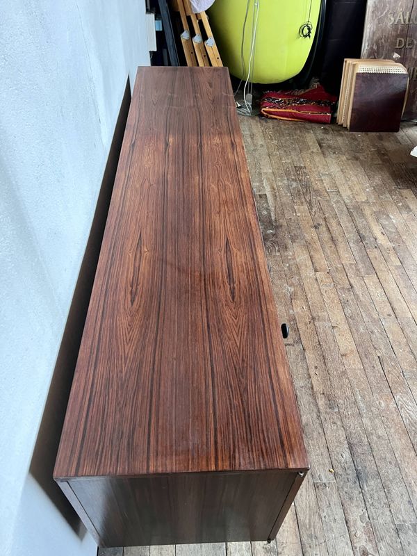 Meuble TV/hifi enfilade vintage en palissandre 1960