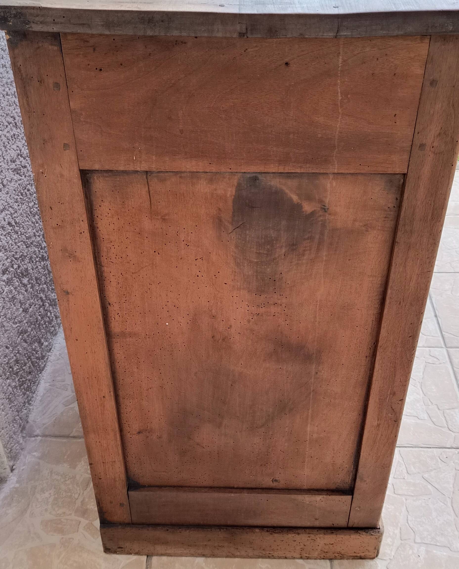 Rustic walnut sideboard