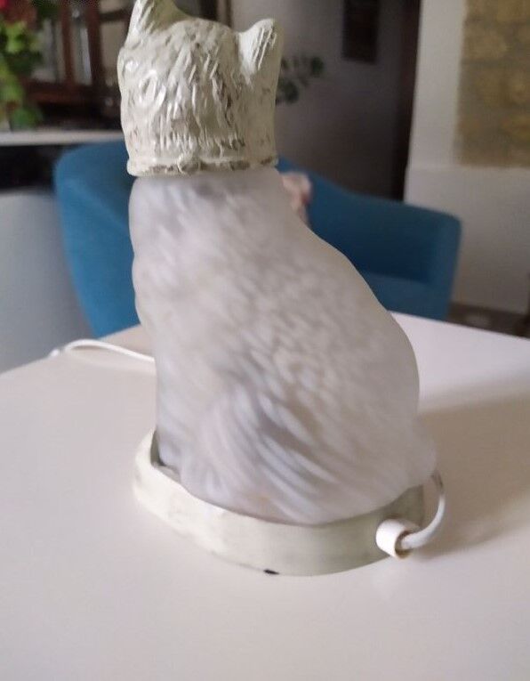 Lampe art déco chat