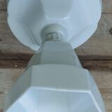 Porcelain and opaline art deco ceiling lamp