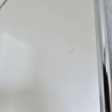 Antique large barber's mirror with chain, 1950s-60s