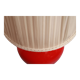 Lampadaire des années 1950 en verre rouge