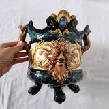 Mouzin-lecat brand onnaing flower pot from 1870 salamandre model