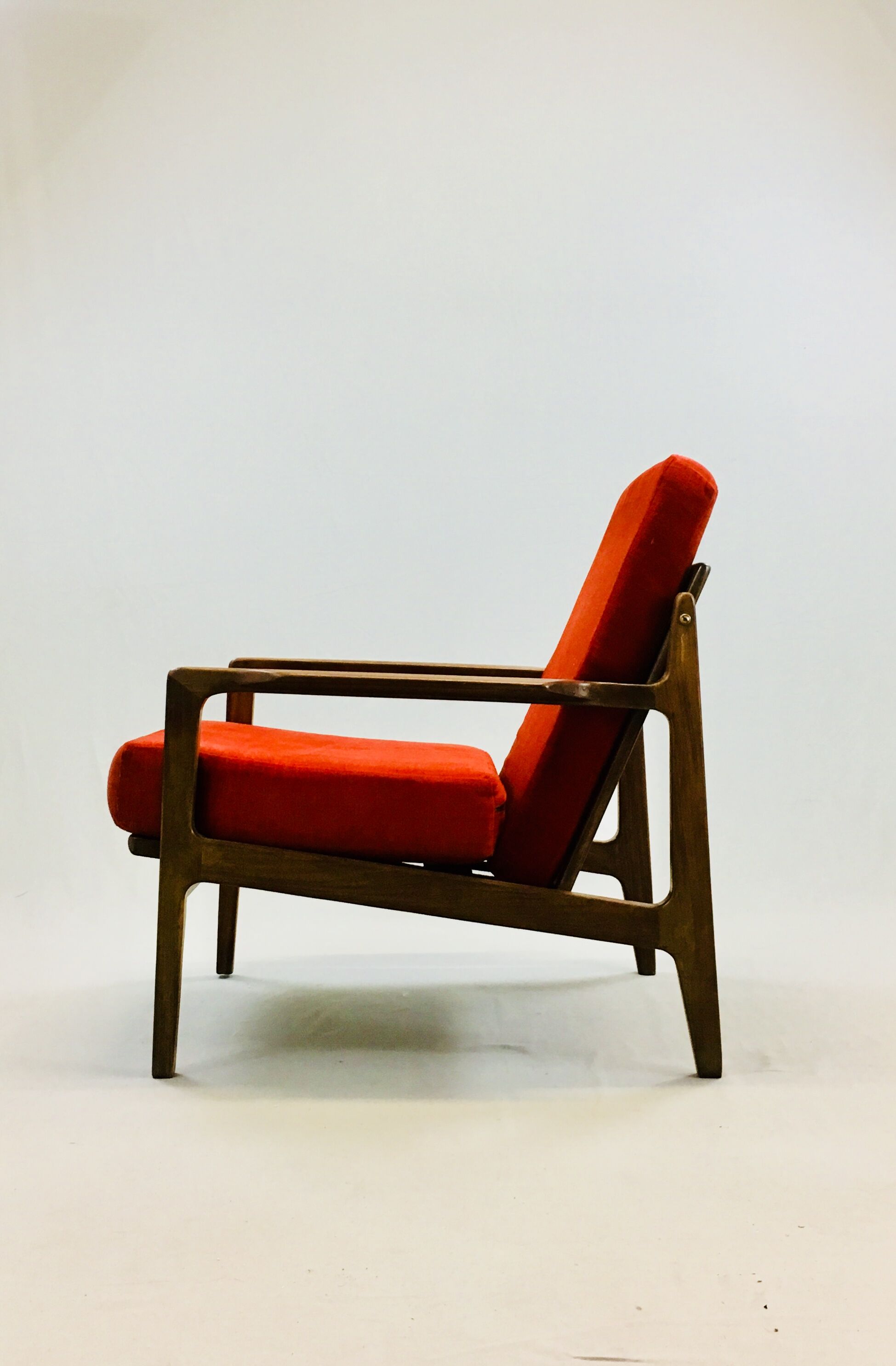 Scandinavian teak lounge - bench and two armchairs