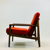 Scandinavian teak lounge - bench and two armchairs