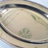 English silver plated oval serving dish