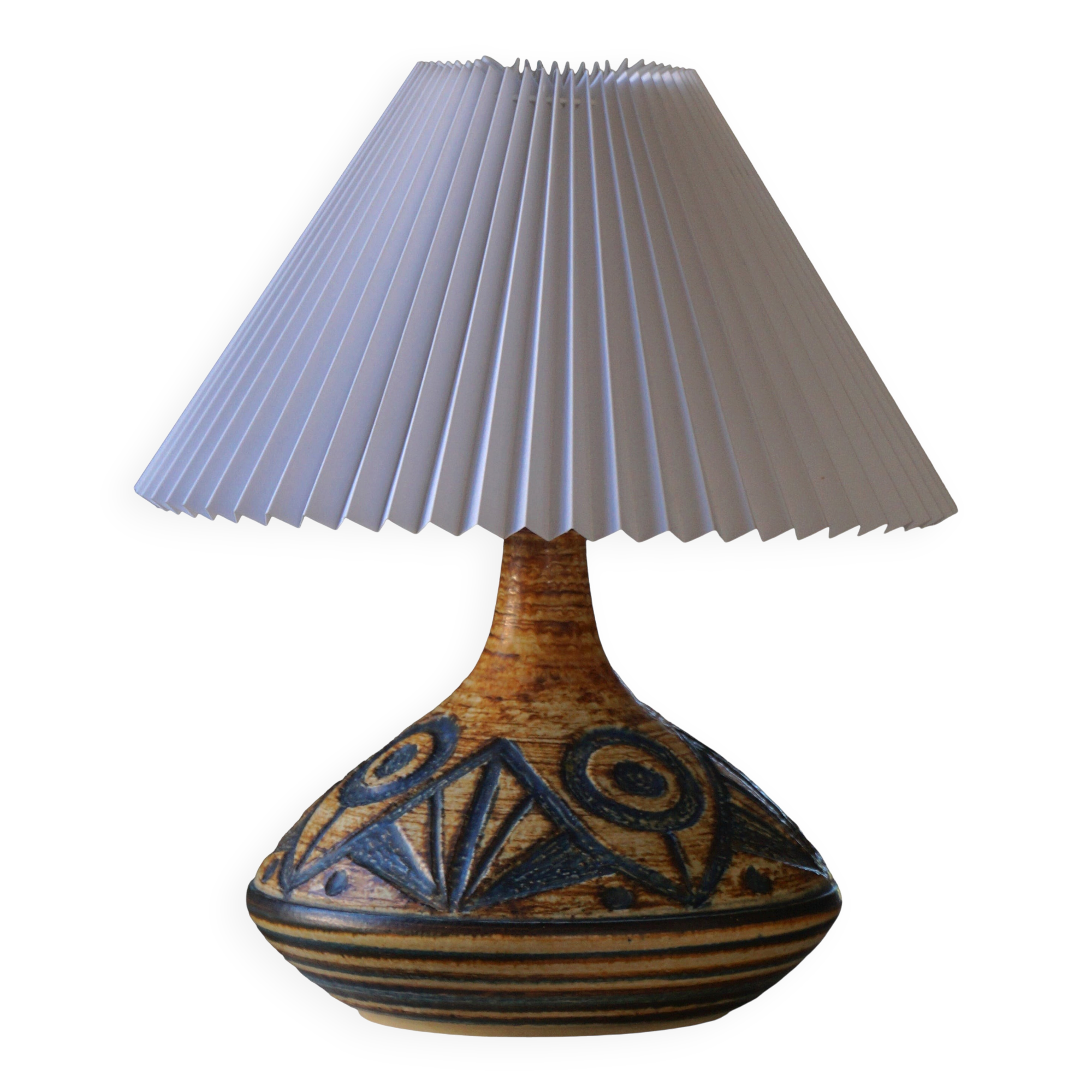 Lampe de table moderne danoise en grès, Model No No 3073 par Søholm, Danemark, années 1960