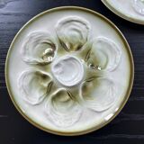 Paire d’assiettes à huîtres St Amand