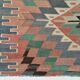 6x10 Decorative Rug, Soft Vintage Kilim Rug, Mint Green Area Kilim Rug,
