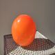 Orange soliflore vase in double glass