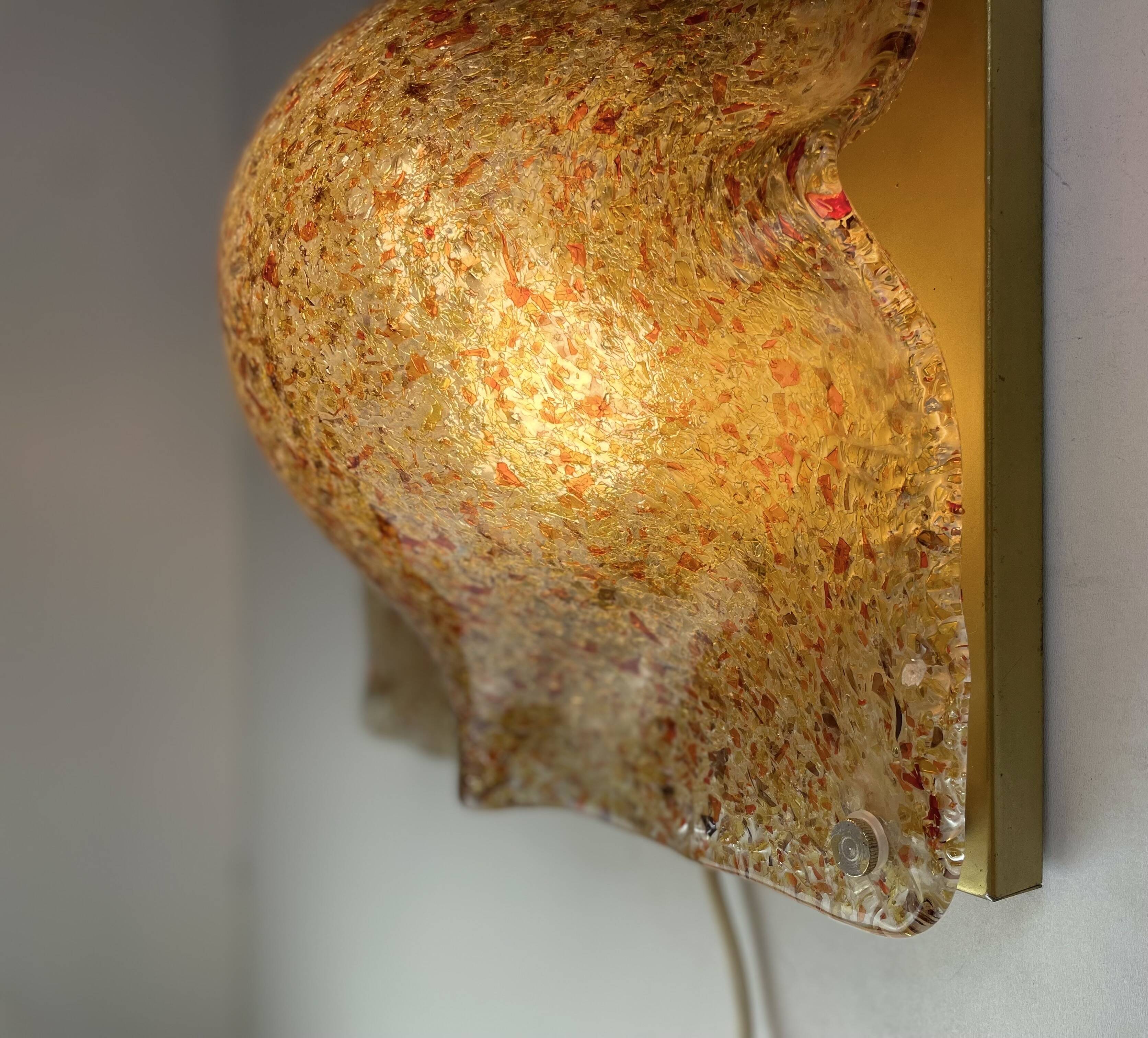 Pair Murano Ceiling or Wall Lamp, 1970s