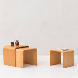 Set of 3 nesting tables, 1970