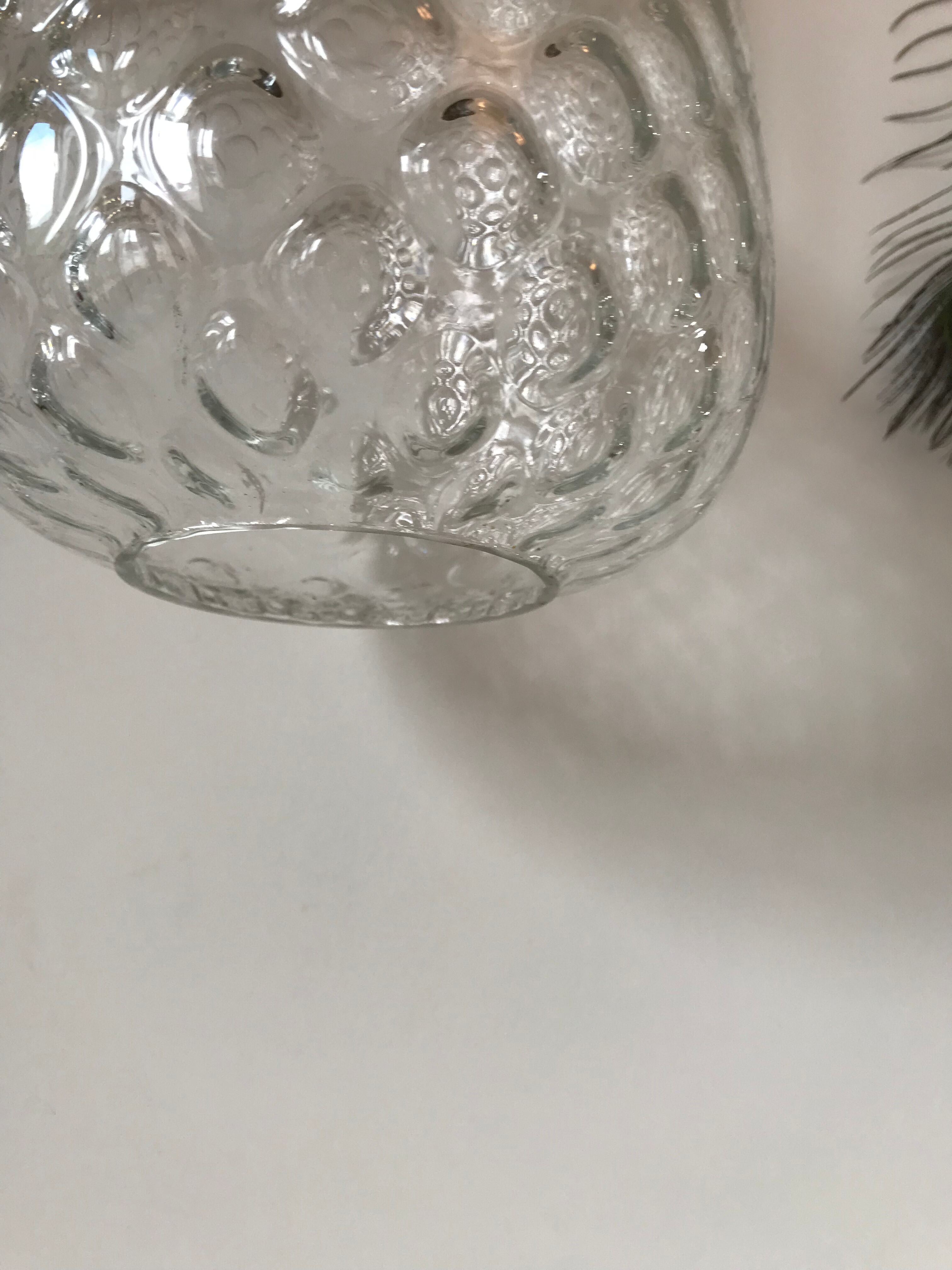Suspension en verre ananas