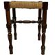 Vintage stool side table design brutalist design 60's oak