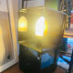 Vintage smoked plexiglass lamp