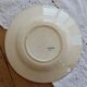 Antique hollow plate made of Creil and Montereau ironstone Veritas