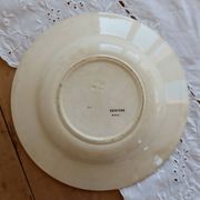 Antique hollow plate made of Creil and Montereau ironstone Veritas