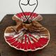 Ceramic hors d'oeuvre server Vallauris shell slipware fish