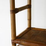 Vintage bamboo bookcase