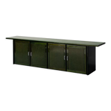 Vintage modern vintage 70s green wooden sideboard