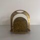 Heavy bronze magazine rack, mid-century modern, 1960, Italy