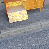 Vintage chest of drawers 3 drawers 1 flap