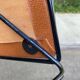 Vintage atomic mid-century modern side table magazine rack