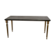 French coffee table with italian green leaf marble leaf