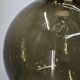 1970s Czech Smoked Glass Globe and Brass Pendant Light