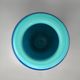 1960s luxury handcrafted blue vase in Murano glass by Ca Dei Vetrai. Made in Italy