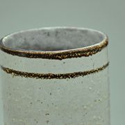Contemporary design roll vase signed