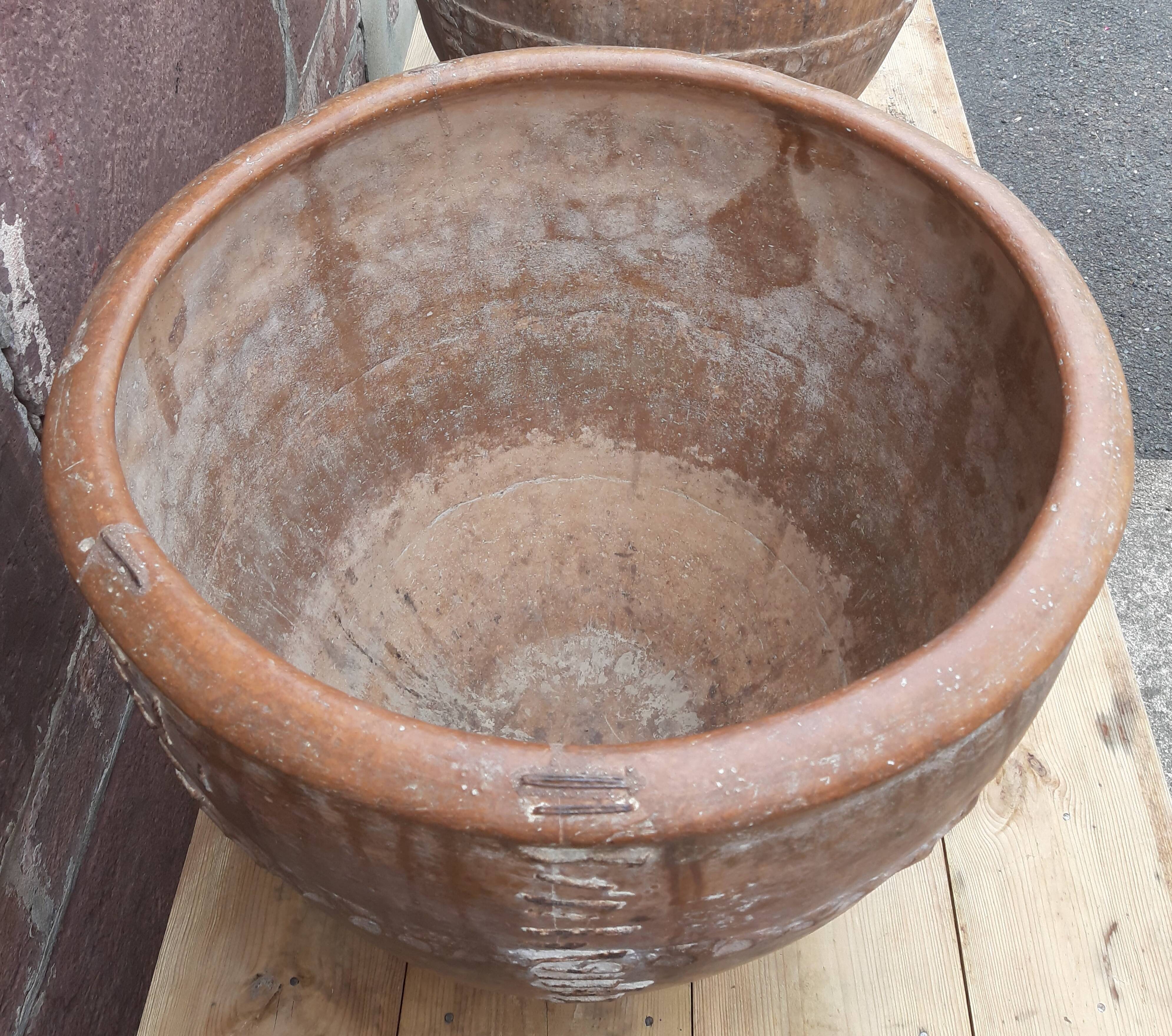 Paire de jarres ("cocios" ou "barreños"), Espagne, 18ème siècle.