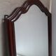 Louis Philippe mirror, mahogany, gendarme hat