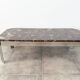 Table basse en marbre Breccia et chrome , circa  1970/80'