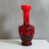 Opaline Florence vase, Pop Art, made in Italy, 1970's