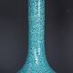 Paire de lampes de table en céramique bleue vintage française des années 1970